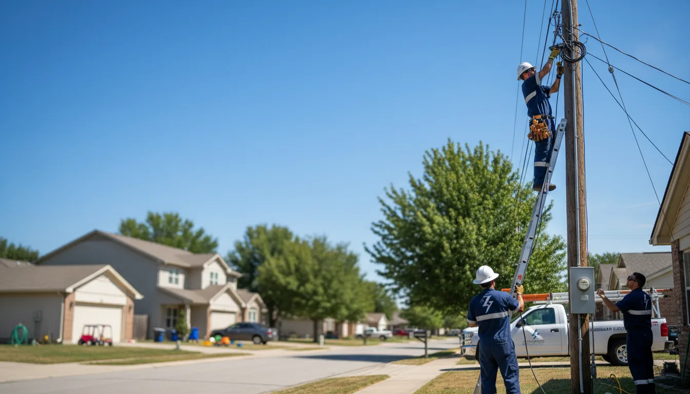 Residential electrician providing installation services in Morrisonville, WI
